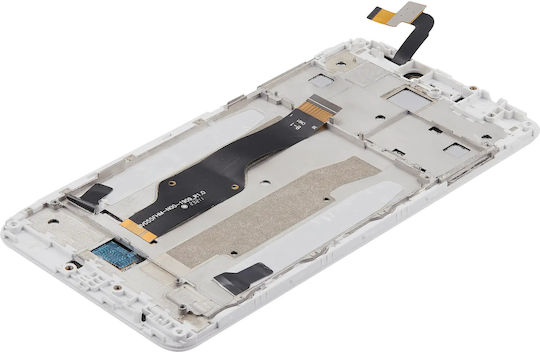 Ansamblu LCD cu Ramă pentru Xiaomi Redmi Note 4x Aftermarket Plus Alb