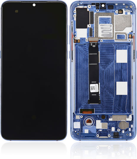 Oled-Displayeinheit mit Rahmen für Xiaomi Mi 9 Aftermarket Plus Ozeanblau