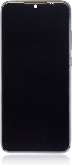 LCD-Displayeinheit mit Rahmen für Xiaomi Redmi Note 8t, Aftermarket Plus, Moonshadow Gray