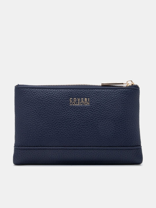 Large Women's Card Wallet Navy Blue