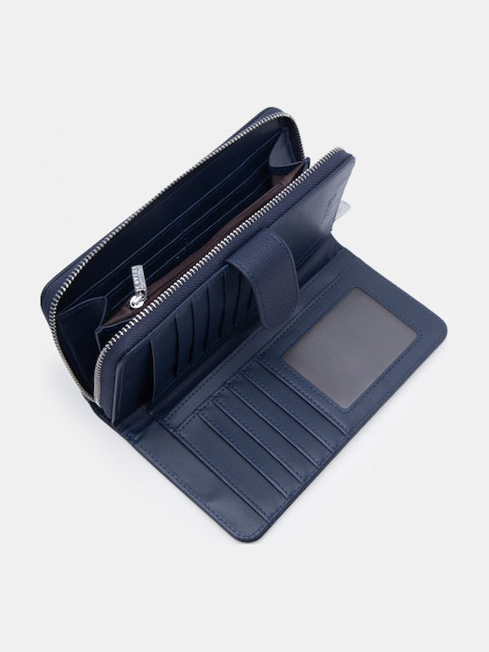 Large Women's Wallet Navy Blue
