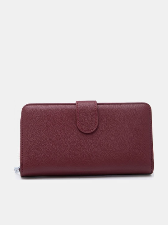 Large Women's Burgundy Wallet