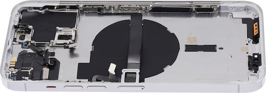 Backcover mit Kleinteilen für iPhone 13 Pro Max US-Version Aftermarket Plus Silber