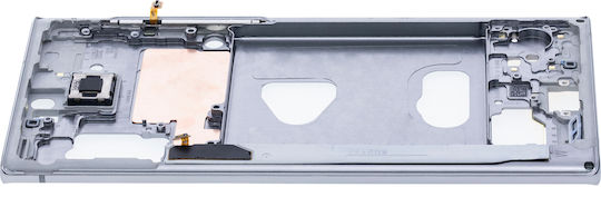 Средна рамка Samsung Galaxy Note 10 Aura бяла