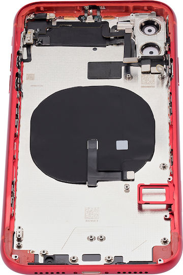 Back Housing W Small Components Pre-installed Iphone 11 No Logo Aftermarket Plus Red