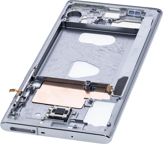 Средна рамка Samsung Galaxy Note 10 Aura бяла