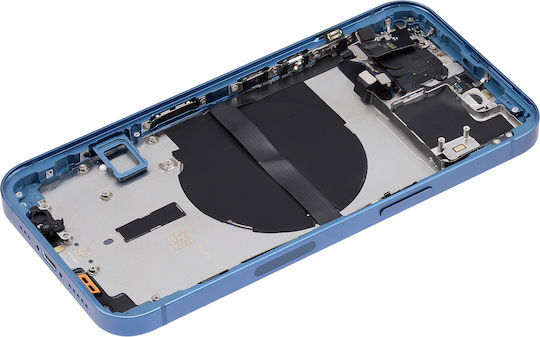 Backcover mit Kleinteilen für iPhone 13 US-Version, Aftermarket Plus, Blau