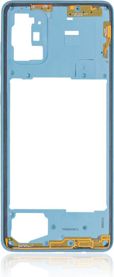 Mid-frame Housing Samsung Galaxy A71 A715 2020 Aftermarket Plus Prism Crush Blue