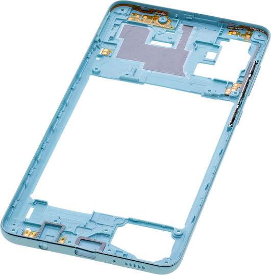 Mid-frame Housing Samsung Galaxy A71 A715 2020 Aftermarket Plus Prism Crush Blue