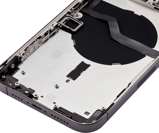 Carcasă Spate cu Piese Mici iPhone 12 Pro Max Versiunea SUA Aftermarket Plus Gri Grafit