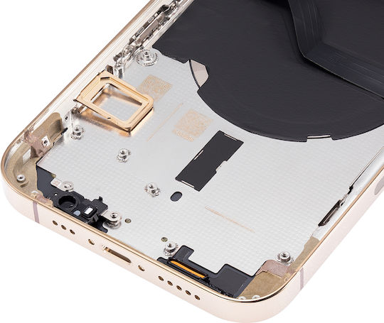 Backcover mit Kleinteilen für iPhone 12 Pro US-Version Aftermarket Plus Gold