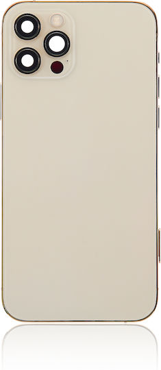 Backcover mit Kleinteilen für iPhone 12 Pro US-Version Aftermarket Plus Gold
