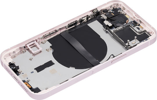Заден корпус с малки части за iPhone 13, американска версия, съвместим, розов