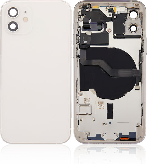 Back Housing W Small Parts Iphone 12 Us Version Aftermarket Plus White
