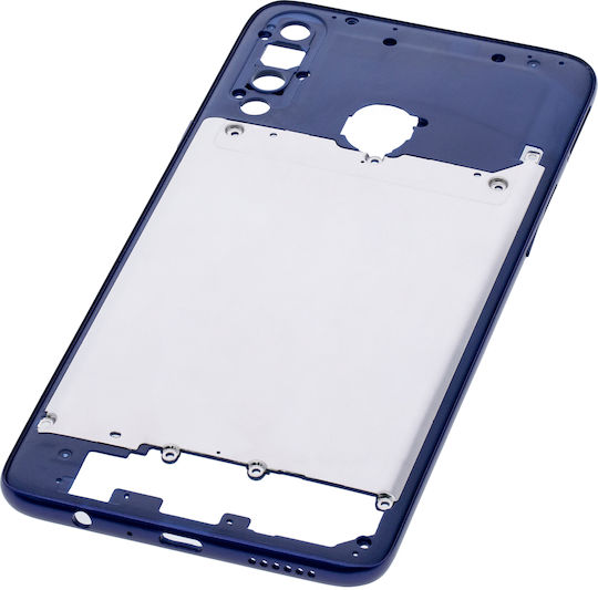 Mittelrahmengehäuse Samsung Galaxy A20s A207 2019 Aftermarket Plus Blau