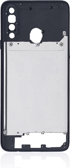 Средна рамка Samsung Galaxy A20s A207 2019 Aftermarket Plus Черна