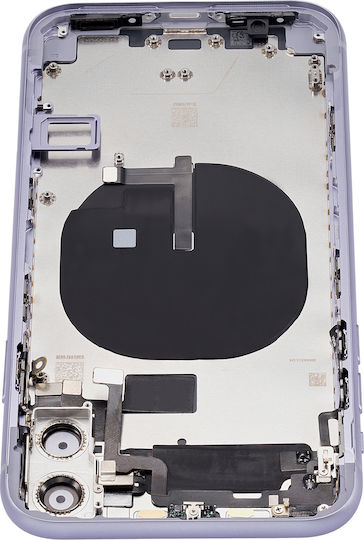 Back Housing W Small Components Pre-installed Iphone 11 No Logo Aftermarket Plus Purple