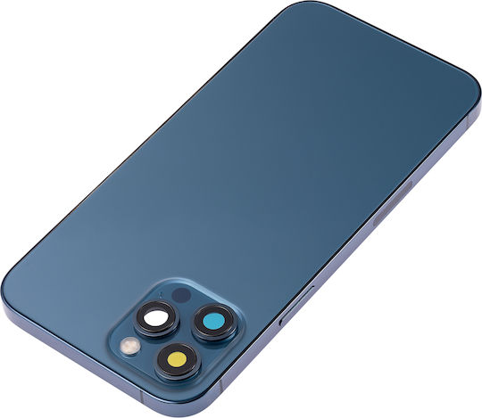 Back Housing W Small Parts Iphone 12 Pro Max Us Version Aftermarket Plus Pacific Blue