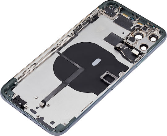 Back Housing W Small Components Pre-installed Iphone 11 Pro Max No Logo Aftermarket Plus Midnight Green