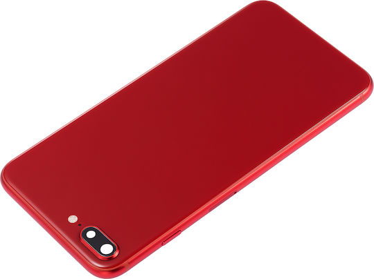 Backcover mit vorinstallierten Kleinteilen für iPhone 8 Plus, ohne Logo, Aftermarket Plus, Rot