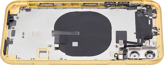 Back Housing W Small Components Pre-installed Iphone 11 No Logo Aftermarket Plus Yellow
