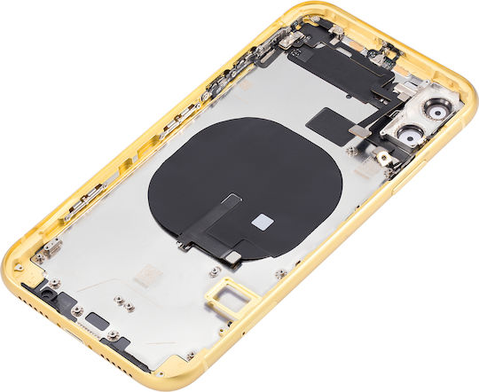 Back Housing W Small Components Pre-installed Iphone 11 No Logo Aftermarket Plus Yellow