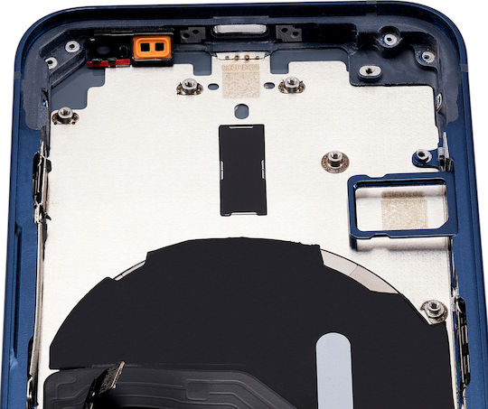 Carcasă Spate Cu Piese Mici iPhone 12 Mini Versiunea SUA Aftermarket Plus Albastră
