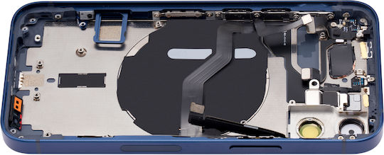 Carcasă Spate Cu Piese Mici iPhone 12 Mini Versiunea SUA Aftermarket Plus Albastră