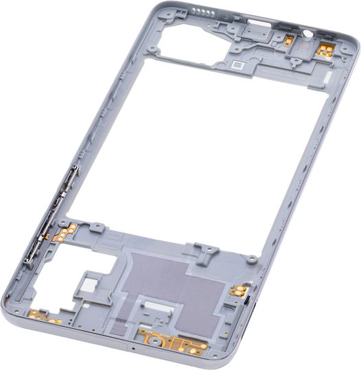 Mittelrahmengehäuse Samsung Galaxy A71 A715 2020 Aftermarket Plus Prism Crush Silber