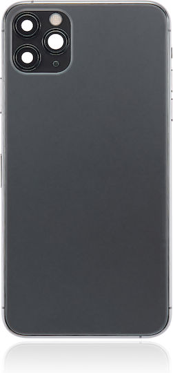 Back Housing W Small Components Pre-installed Iphone 11 Pro Max No Logo Aftermarket Plus Space Gray