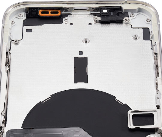 Backcover mit Kleinteilen für iPhone 12 Pro Max US-Version Aftermarket Plus Silber
