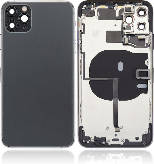Back Housing W Small Components Pre-installed Iphone 11 Pro Max No Logo Aftermarket Plus Space Gray