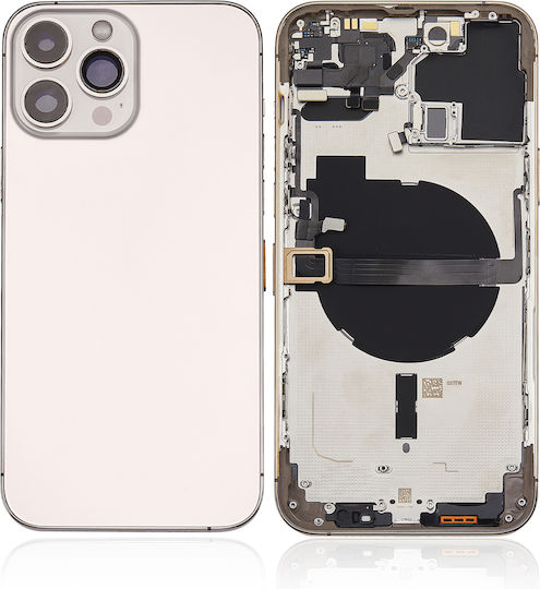 Back Housing W Small Parts Iphone 13 Pro Max Us Version Aftermarket Plus Gold