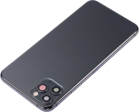 Back Housing W Small Components Pre-installed Iphone 11 Pro Max No Logo Aftermarket Plus Space Gray