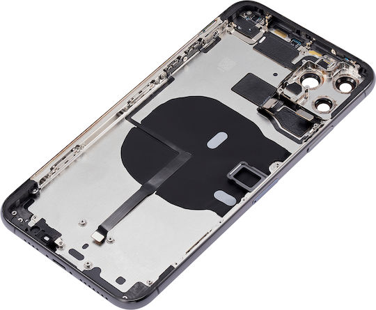 Back Housing W Small Components Pre-installed Iphone 11 Pro Max No Logo Aftermarket Plus Space Gray