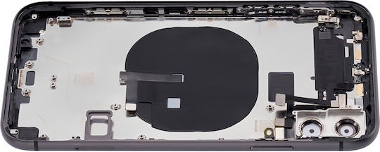 Back Housing W Small Components Pre-installed Iphone 11 No Logo Aftermarket Plus Black