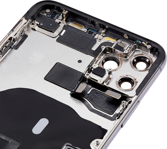 Back Housing W Small Components Pre-installed Iphone 11 Pro Max No Logo Aftermarket Plus Space Gray