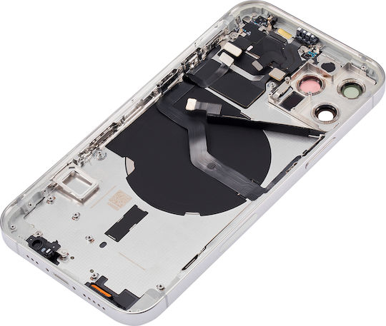 Rückseitiges Gehäuse mit Kleinteilen iPhone 12 Pro US-Version Aftermarket Plus Silber