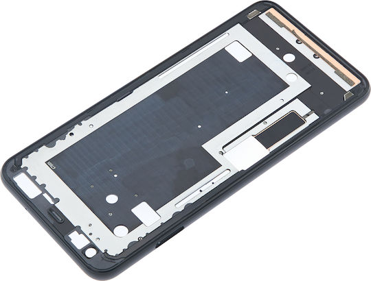 Carcasa cadrului median Google Pixel 4xl, roz, cu buton de pornire