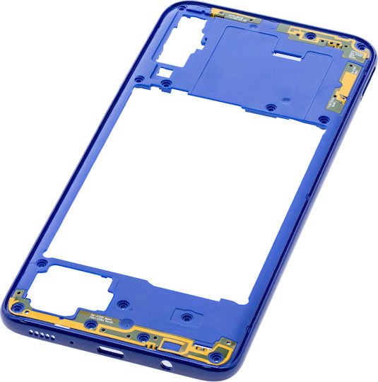 Mittelrahmengehäuse Samsung Galaxy A70 A705 2019 Aftermarket Plus Blau