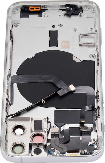 Rückseitiges Gehäuse mit Kleinteilen iPhone 12 Pro US-Version Aftermarket Plus Silber