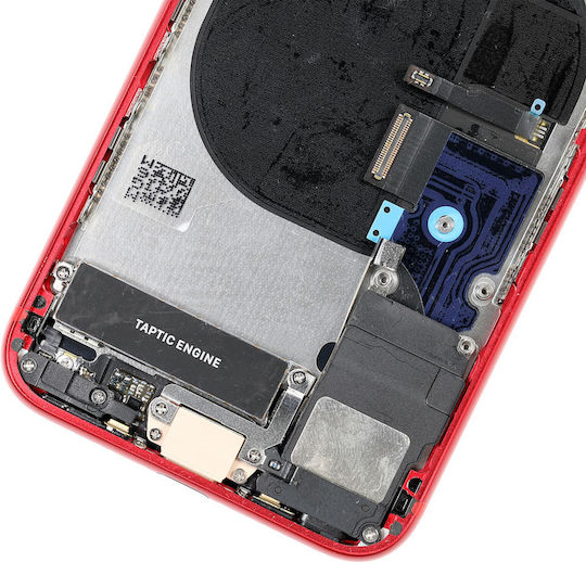 Backcover mit vorinstallierten Kleinteilen iPhone 8 ohne Logo Aftermarket Plus Rot