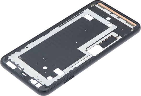 Carcasa ramei mediane pentru Google Pixel 4xl, alb clar, buton de pornire