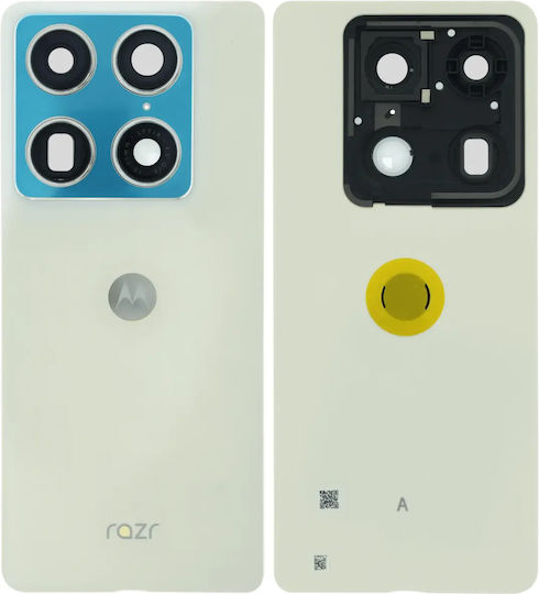 Ansamblu Inserție Capac Spate Motorola Razr Fold Xt2651 2026 Original OEM Alb Crin