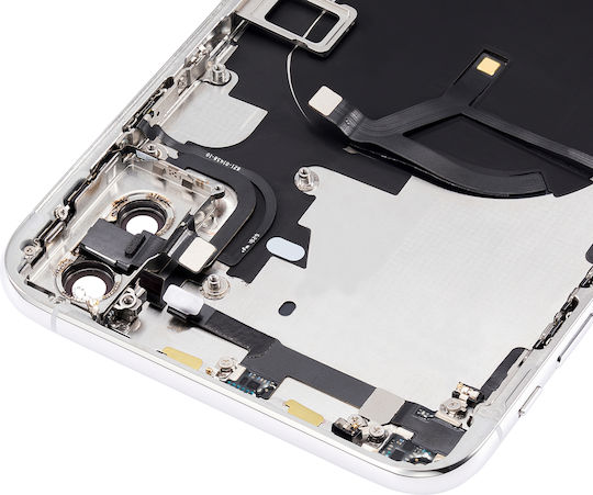 Rückgehäuse mit vorinstallierten Kleinteilen iPhone Xs Max ohne Logo Aftermarket Plus Silber