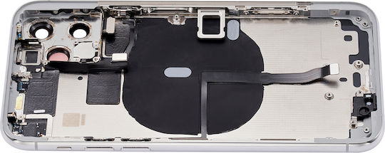 Backcover mit vorinstallierten Kleinteilen iPhone 11 Pro ohne Logo Aftermarket Plus Silber