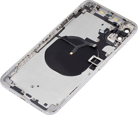 Rückgehäuse mit vorinstallierten Kleinteilen iPhone Xs Max ohne Logo Aftermarket Plus Silber