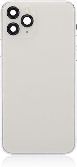 Backcover mit vorinstallierten Kleinteilen iPhone 11 Pro ohne Logo Aftermarket Plus Silber