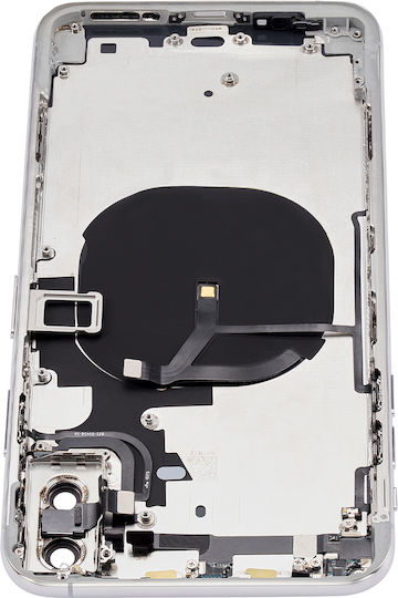 Rückgehäuse mit vorinstallierten Kleinteilen iPhone Xs Max ohne Logo Aftermarket Plus Silber