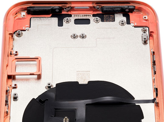 Carcasă Spate cu Componente Mici Preinstalate iPhone Xr Fără Logo Aftermarket Plus Coral